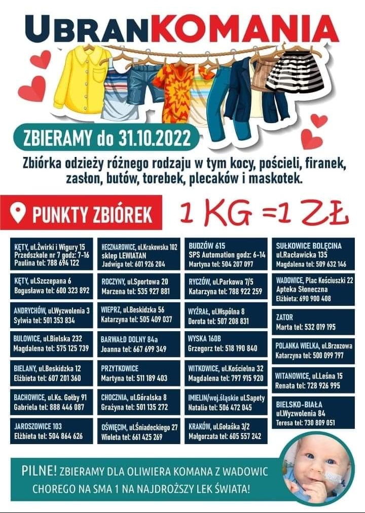 You are currently viewing Zbiórka odzieży dla Oliwiera!